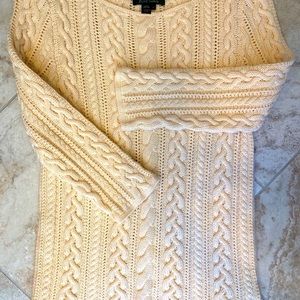 Ralph Lauren Cream Cable Knit Sweater 💛